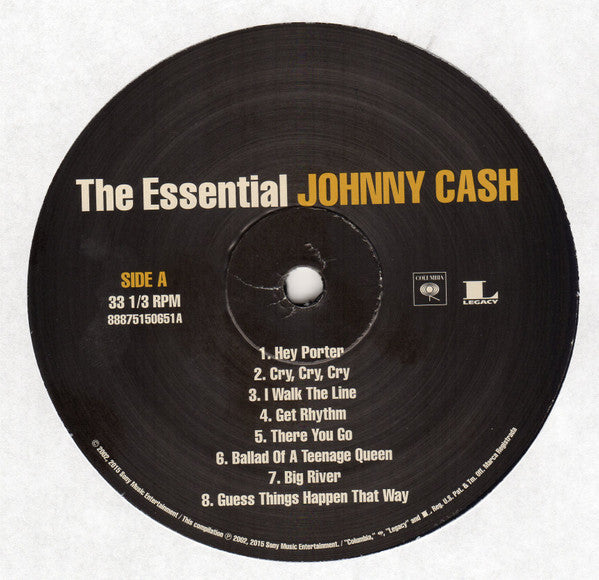 Johnny Cash – The Essential Johnny Cash (2xLP) LP vinyl record, image 3 of 9