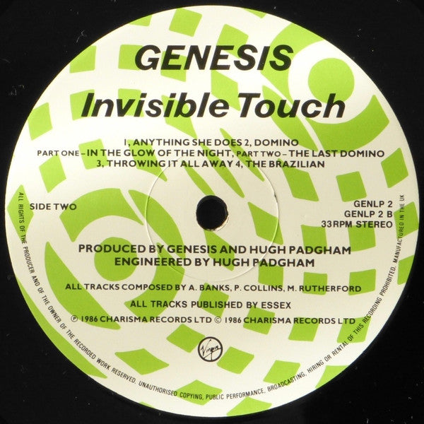 Genesis – Invisible Touch LP vinyl record, image 4 of 6