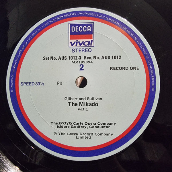 Gilbert & Sullivan, D'Oyly Carte Opera Company, Isidore Godfrey – The Mikado (2xLP) LP vinyl record, image 4 of 7