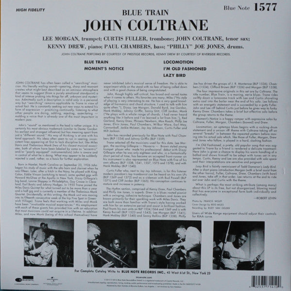 John Coltrane – Blue Train LP vinyl record, image 2 of 8