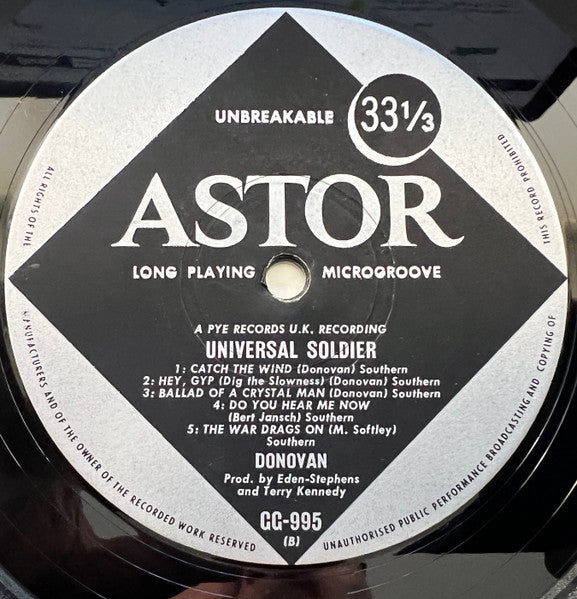 Donovan – Universal Soldier LP vinyl record, image 4 of 4