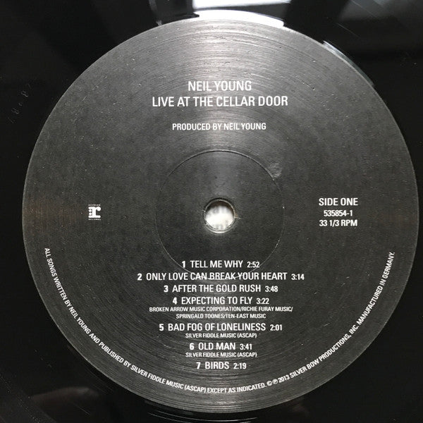 Neil Young – Live At The Cellar Door LP vinyl record, image 6 of 9