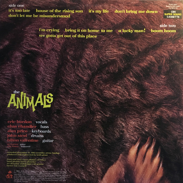 The Animals – Greatest Hits Live! LP vinyl record, image 2 of 4