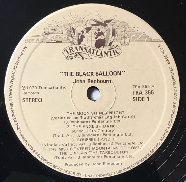 John Renbourn – The Black Balloon LP vinyl record, image 3 of 4
