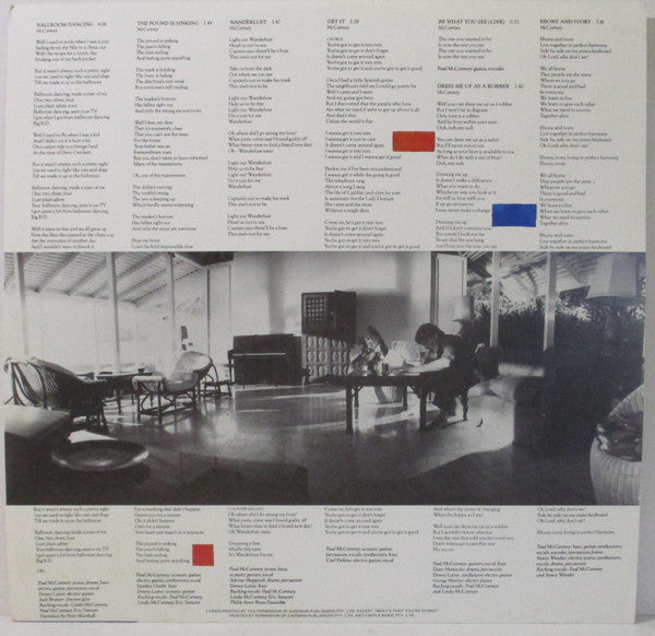 Paul McCartney – Tug Of War LP vinyl record, image 6 of 6