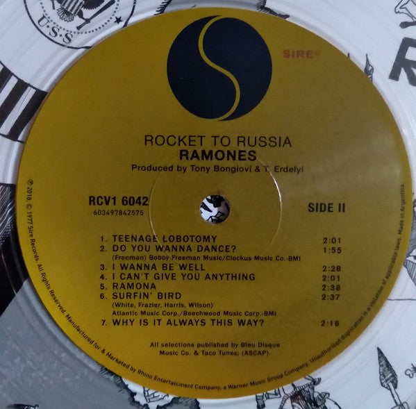 Ramones – Rocket To Russia LP vinyl record, image 7 of 10