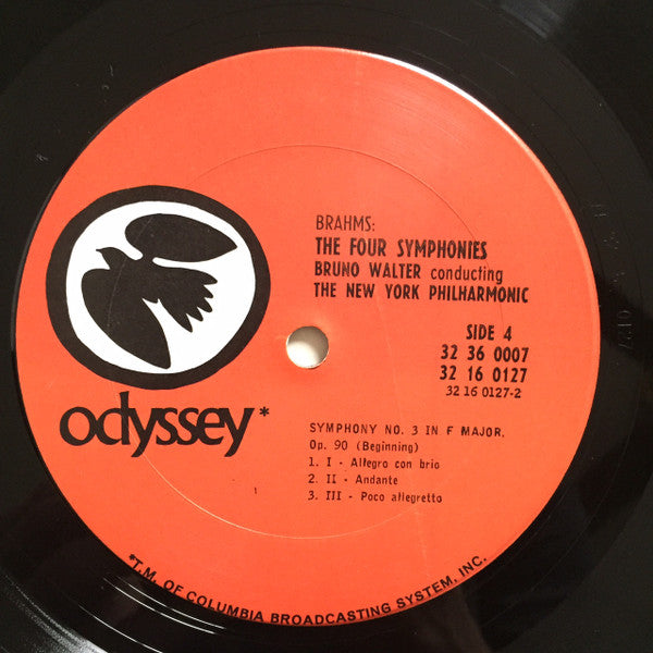 Johannes Brahms, Bruno Walter, New York Philharmonic – The Four Symphonies LP vinyl record, image 7 of 10