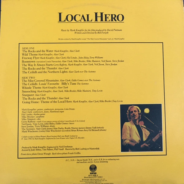 Mark Knopfler – Local Hero LP vinyl record, image 2 of 4