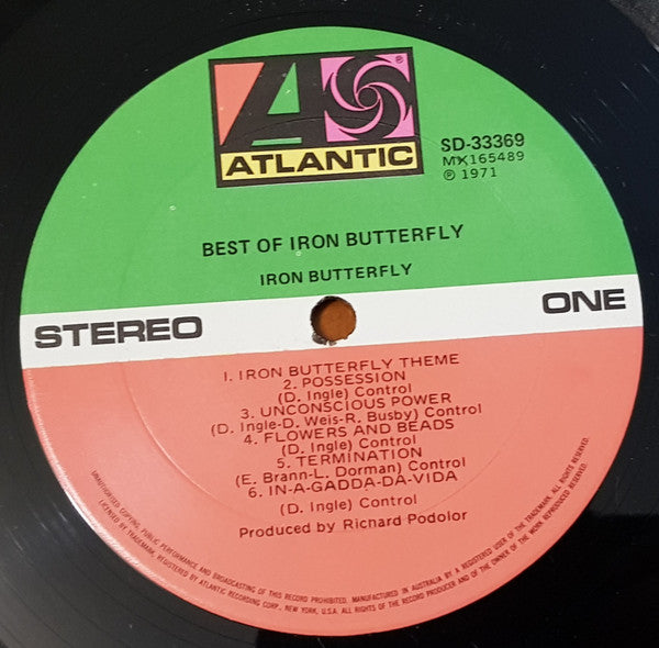 Iron Butterfly – The Best Of Iron Butterfly Evolution LP vinyl record, image 3 of 4