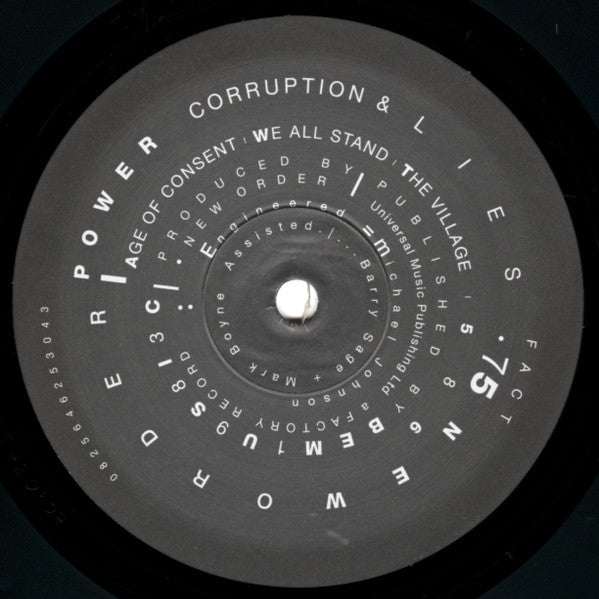 New Order – Power, Corruption & Lies LP vinyl record, image 3 of 4