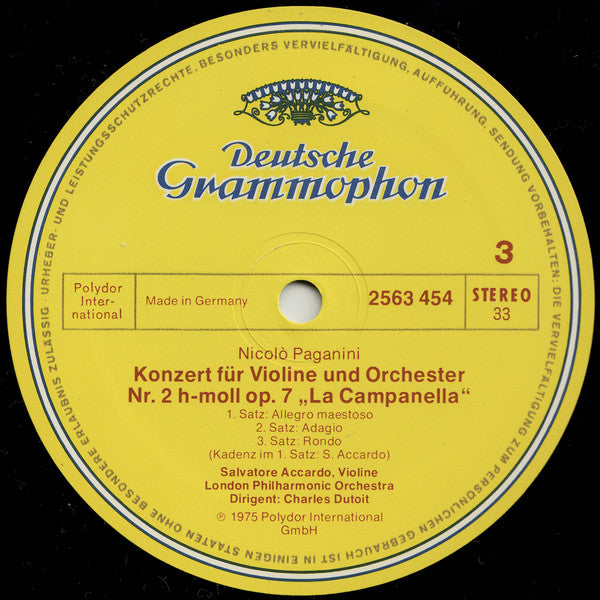 Niccolò Paganini, Salvatore Accardo, London Philharmonic Orchestra, Charles Dutoit – Die 6 Violinkonzerte (Konzerte Für Violine Und Orchester) (5xLP) LP vinyl record, image 9 of 10