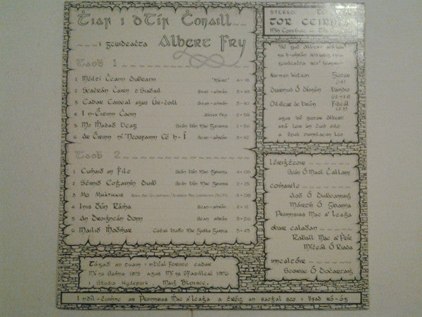 Albert Fry – Thiar i dTír Chonaill LP vinyl record, image 2 of 10