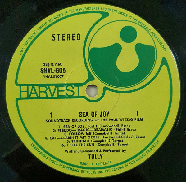 Tully – Sea Of Joy LP vinyl record, image 3 of 4