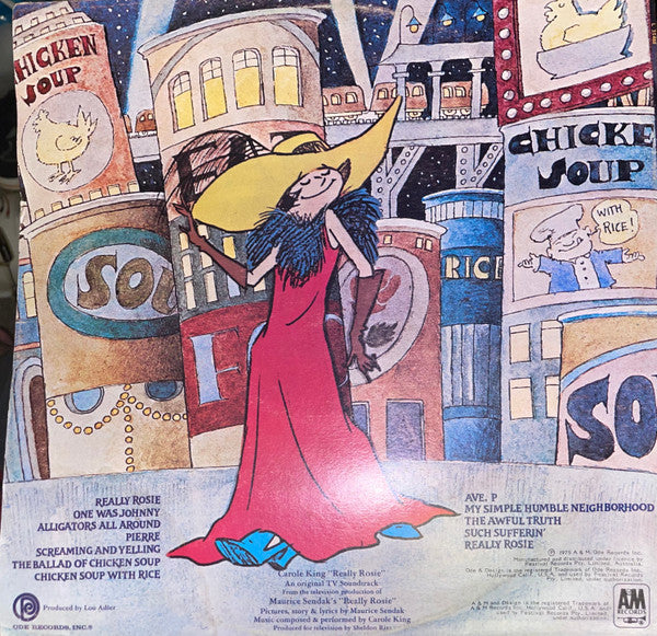 Carole King – Really Rosie LP vinyl record, image 2 of 6