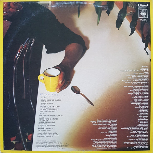 Bobby Womack, Brotherhood – Home Is Where The Heart Is LP vinyl record, image 2 of 4