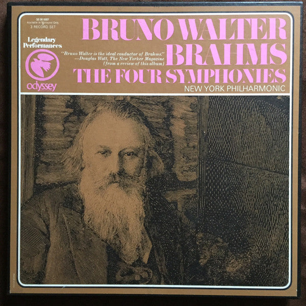 Johannes Brahms, Bruno Walter, New York Philharmonic – The Four Symphonies LP vinyl record, image 1 of 10
