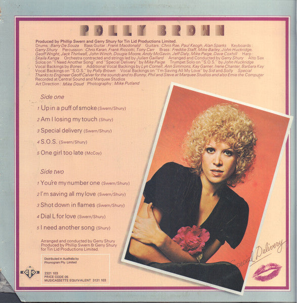 Polly Brown – Special Delivery LP vinyl record, image 2 of 4
