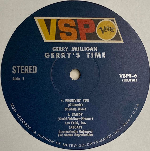 Gerry Mulligan – Gerry's Time LP vinyl record, image 3 of 10