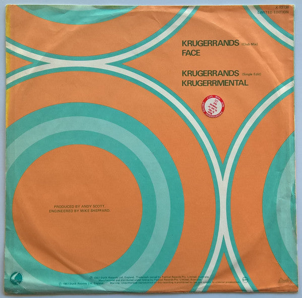 Andy Scott – Krugerrands 12" vinyl record, image 2 of 4
