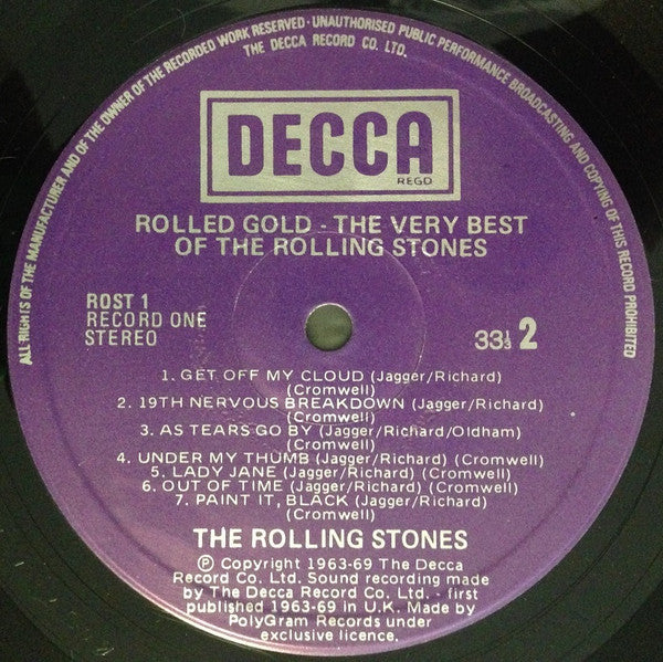 The Rolling Stones – Rolled Gold - The Very Best Of The Rolling Stones (2xLP) LP vinyl record, image 7 of 9