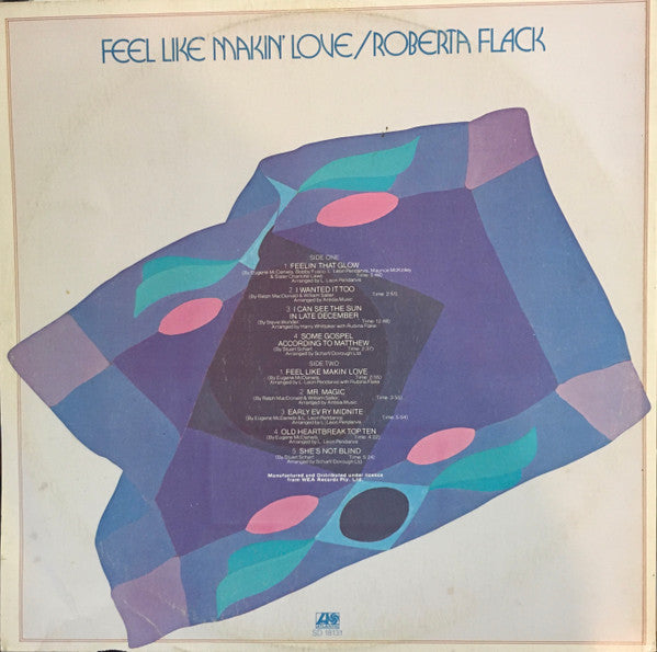 Roberta Flack – Feel Like Makin' Love LP vinyl record, image 2 of 6