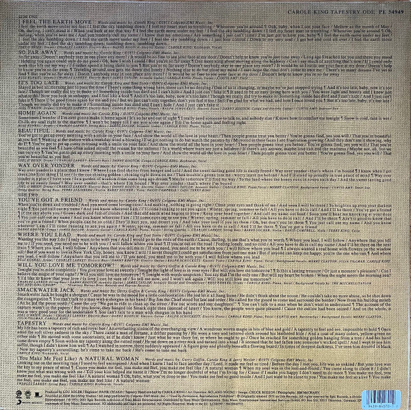 Carole King – Tapestry LP vinyl record, image 4 of 8