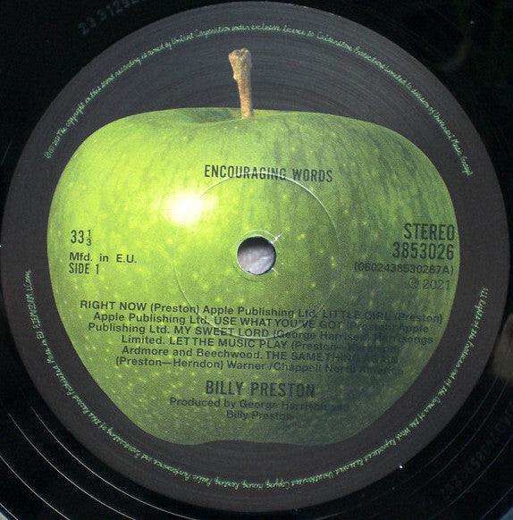 Billy Preston – Encouraging Words LP vinyl record, image 3 of 6