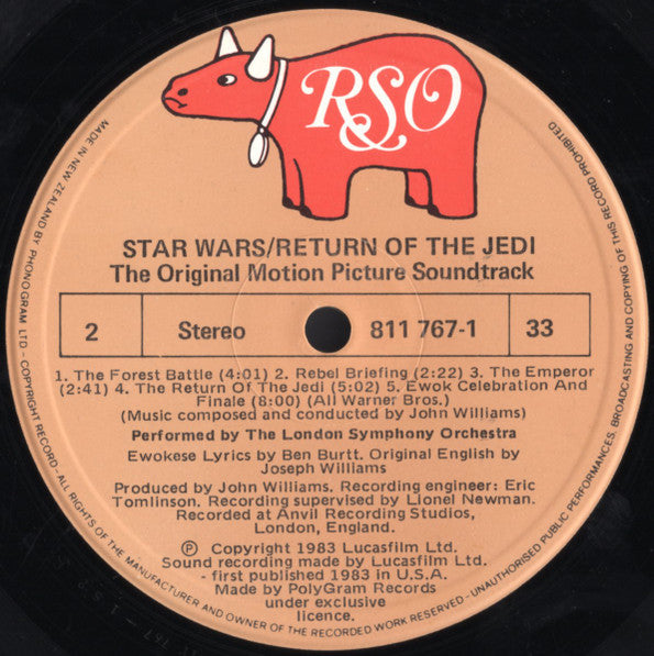 John Williams – Star Wars / Return Of The Jedi - The Original Motion Picture Soundtrack LP vinyl record, image 10 of 10