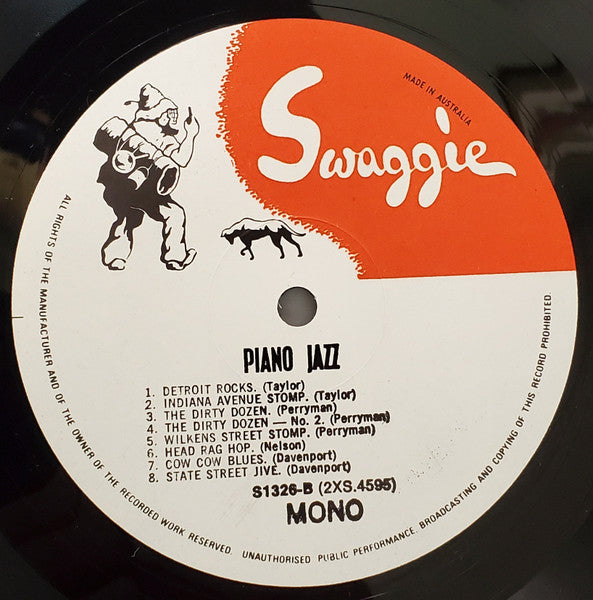 Various – Boogie Woogie Pianists LP vinyl record, image 4 of 4