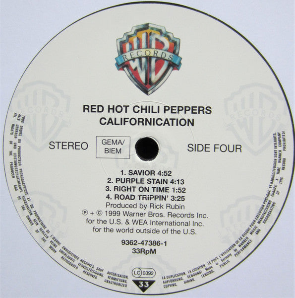 Red Hot Chili Peppers – Californication (2xLP) LP vinyl record, image 6 of 8