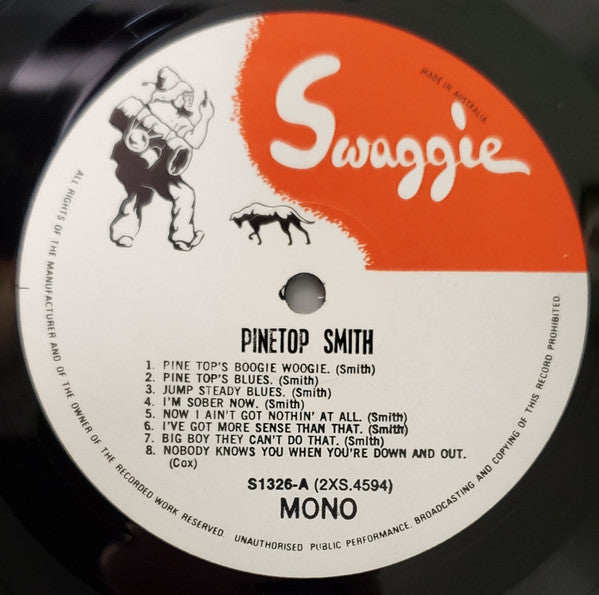 Various – Boogie Woogie Pianists LP vinyl record, image 3 of 4