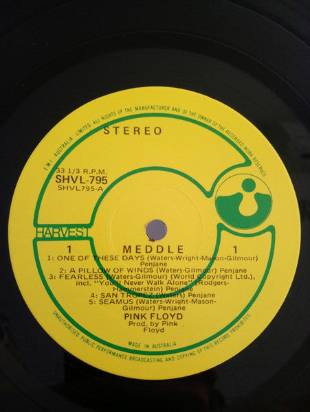 Pink Floyd – Meddle LP vinyl record, image 3 of 3
