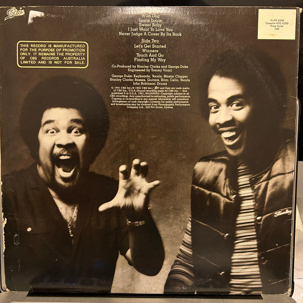 Stanley Clarke/George Duke – The Clarke / Duke Project LP vinyl record, image 2 of 4