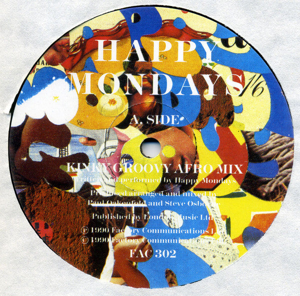 Happy Mondays – Kinky Groovy Afro 12" vinyl record, image 3 of 4