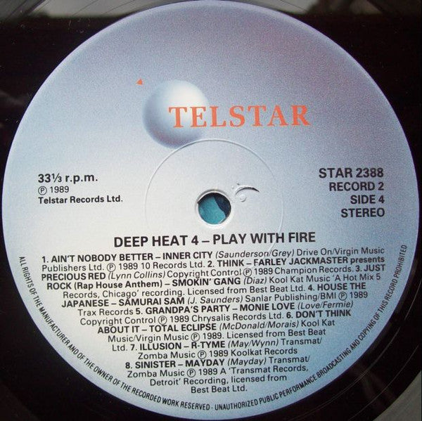 Various – Deep Heat 4 - Play With Fire (2xLP) LP vinyl record, image 6 of 8