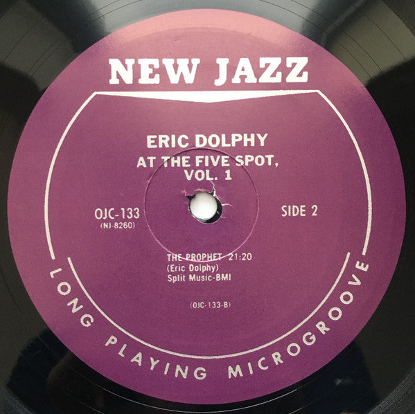 Eric Dolphy – At The Five Spot, Volume 1. LP vinyl record, image 4 of 4