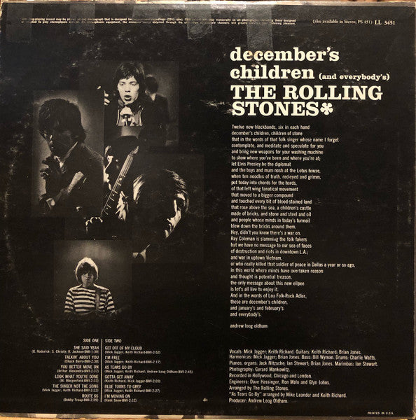 The Rolling Stones – December's Children (And Everybody's) LP vinyl record, image 2 of 7