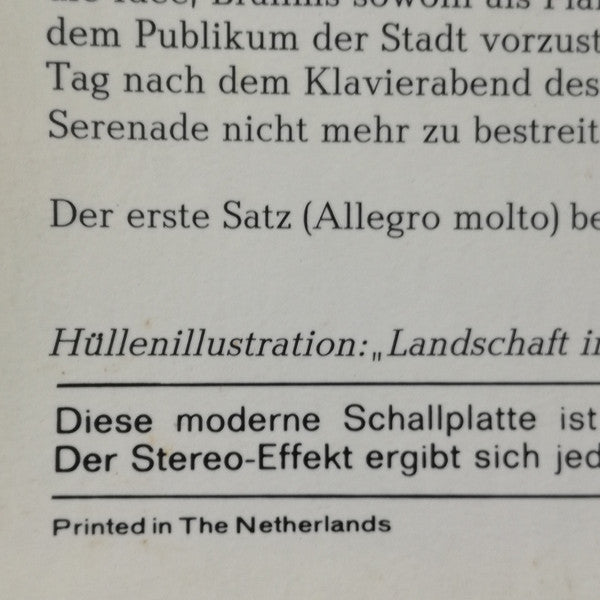 Johannes Brahms, Concertgebouworkest, Bernard Haitink – Serenade No. 1 LP vinyl record, image 4 of 9