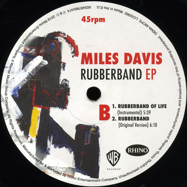 Miles Davis – Rubberband EP 12" vinyl record, image 4 of 8
