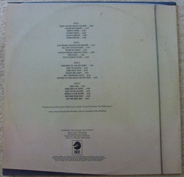 Sonny Boy Williamson – This Is My Story (2xLP) LP vinyl record, image 7 of 7