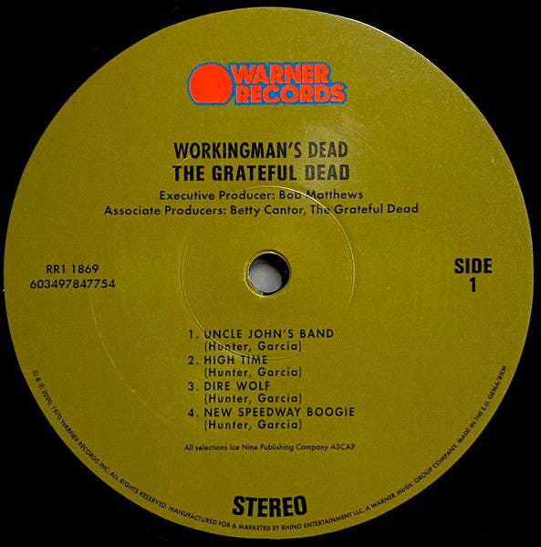 The Grateful Dead – Workingman's Dead LP vinyl record, image 3 of 7