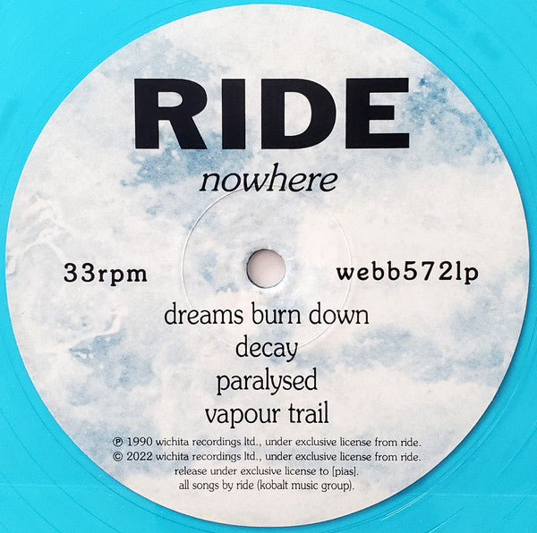Ride – Nowhere LP vinyl record, image 6 of 6