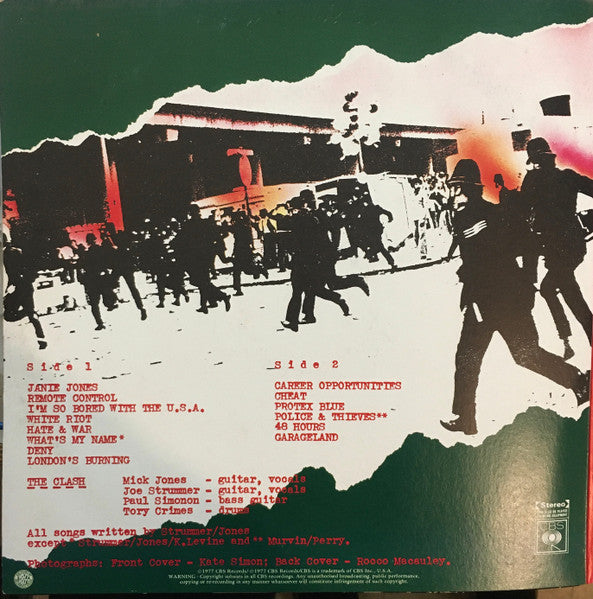 The Clash – The Clash / Give 'Em Enough Rope LP vinyl record, image 2 of 8