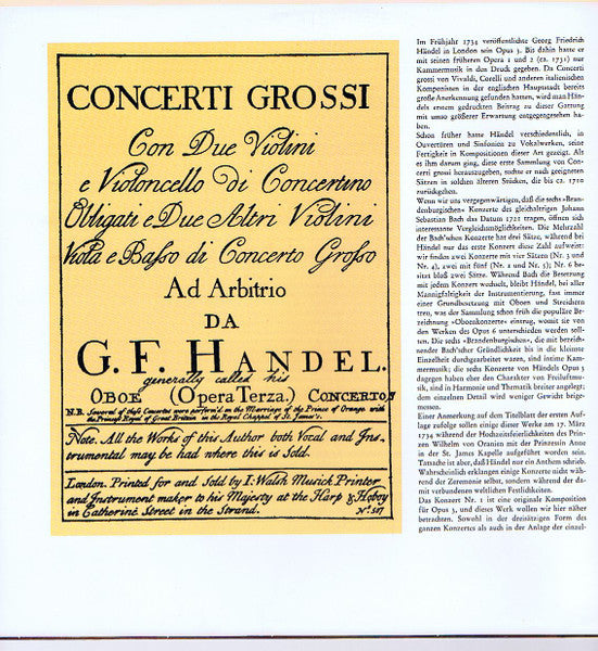 Georg Friedrich Händel, Collegium Aureum – Concerti Grossi Op. 3 / Concerto »Alexanderfest« (2xLP) LP vinyl record, image 2 of 8