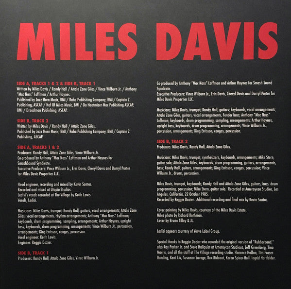 Miles Davis – Rubberband EP 12" vinyl record, image 5 of 8