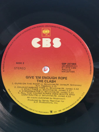 The Clash – The Clash / Give 'Em Enough Rope LP vinyl record, image 8 of 8