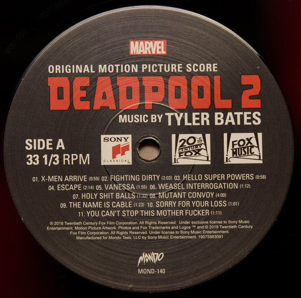 Tyler Bates – Deadpool 2 (Original Motion Picture Score) LP vinyl record, image 5 of 10