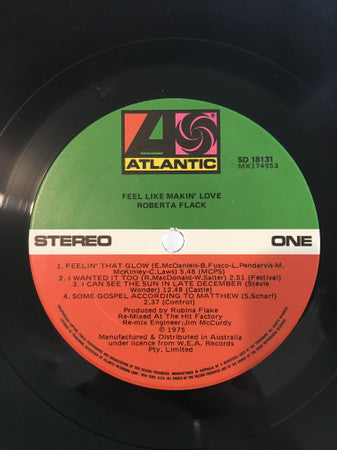 Roberta Flack – Feel Like Makin' Love LP vinyl record, image 5 of 6