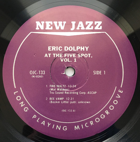 Eric Dolphy – At The Five Spot, Volume 1. LP vinyl record, image 3 of 4