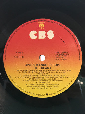 The Clash – The Clash / Give 'Em Enough Rope LP vinyl record, image 7 of 8